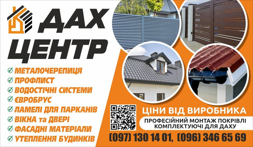 Металочерепиця, профнастил