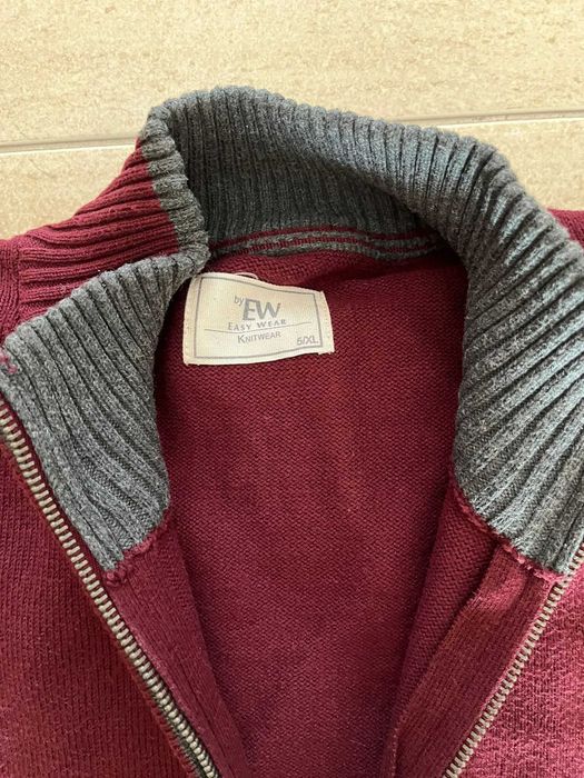Cardigan Homem Bordeaux