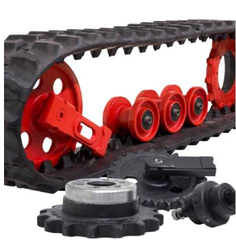 Gąsienica gumowa 250x72x52 bezszwowa TotalSource Belgia Premium