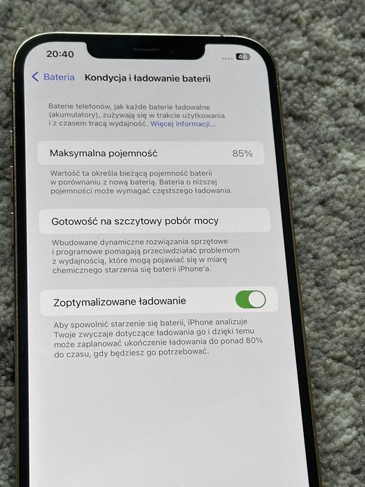 iPhone 12 Pro Max 85% stan BDB