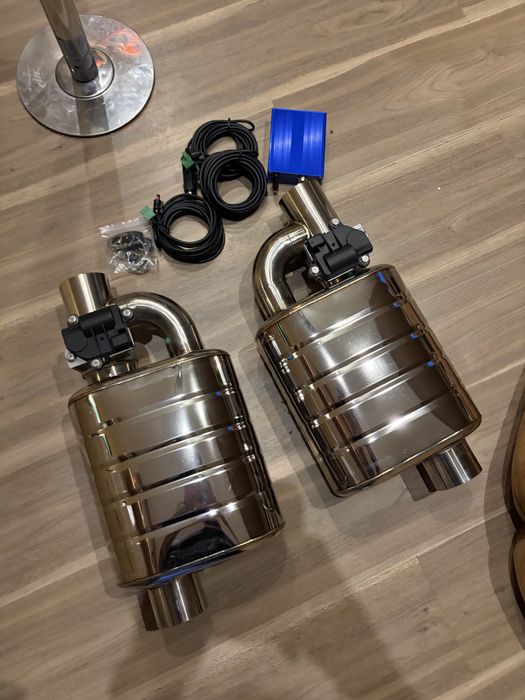 2 x wydech z klapami okazja !! 70mm