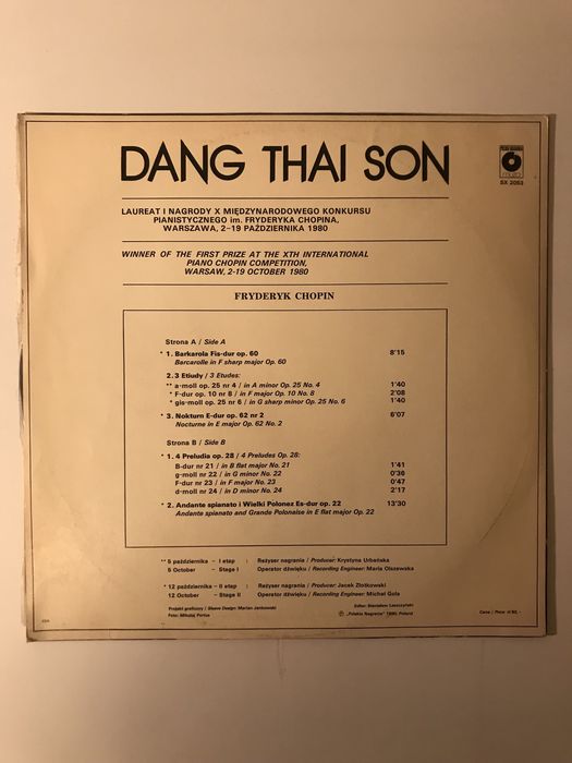Płyta winylowa Dang Thai Son