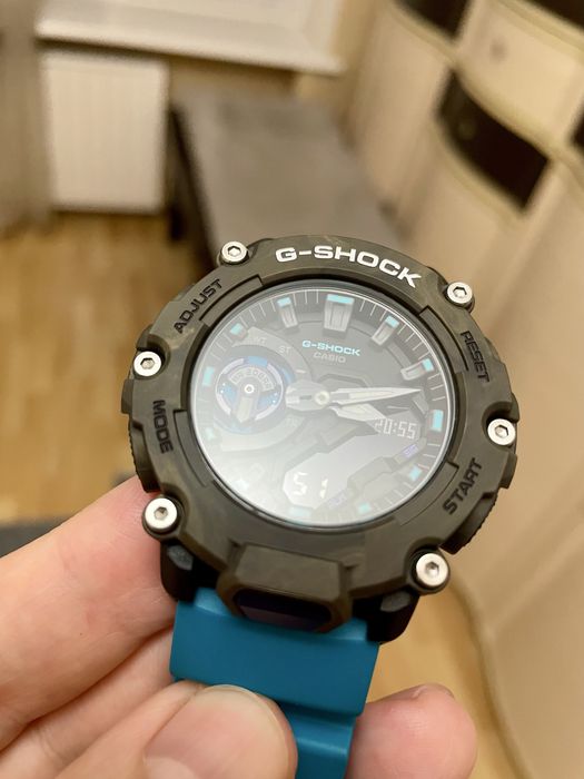 Годинник Casio G-Shock Ga-2200 в кольорі Brown/Blue/Black