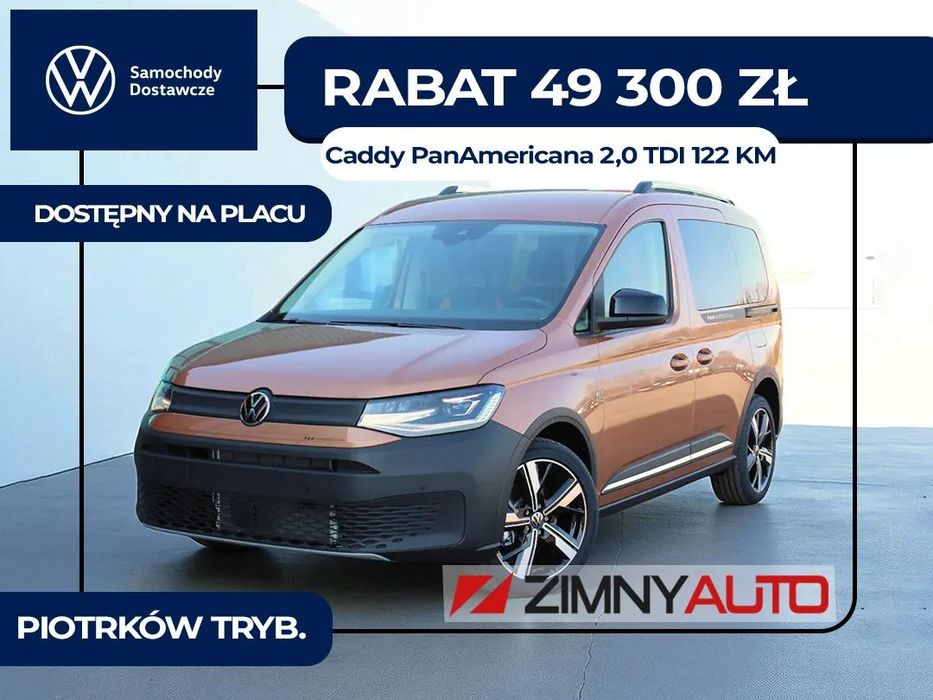 Volkswagen Caddy PanAmericana 2.0L EU6 SCR TDI 2025 R 122KM DSG Dostępny od ręki!!!