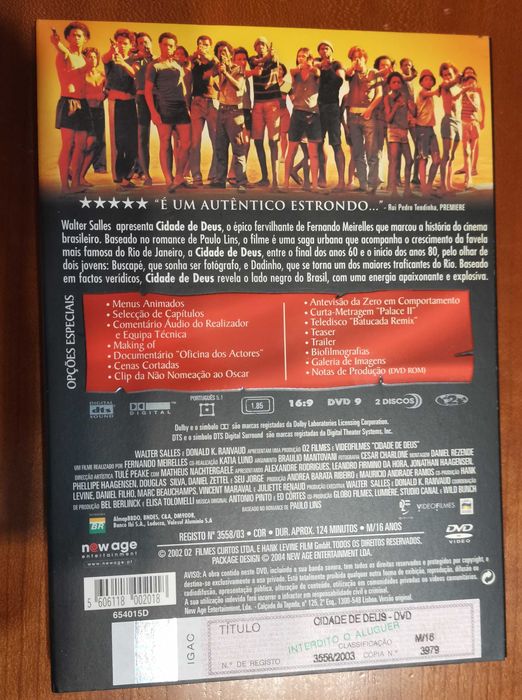 Filme DVD A Cidade de Deus City of God Usado em bom estado
