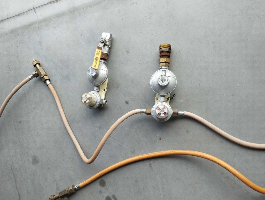 Reduktor automatyczny zestaw przyłącze do butli propan LPG instalacja grzewcza