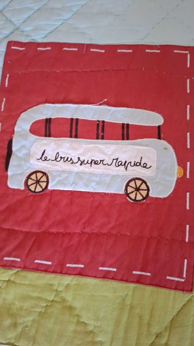 Colcha Patchwork e Candeeiro teto (maravilhoso conjunto) com oferta
