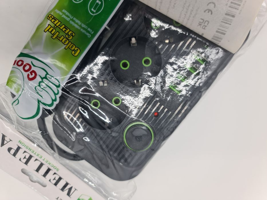 Extensão eléctrica MEILEPAI com tomadas múltiplas  - novo