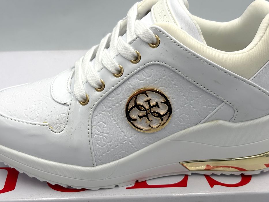 ‼️Nowe oryginalne trampki sneakersy GUESS Jaryds4 białe 36 AZ 038