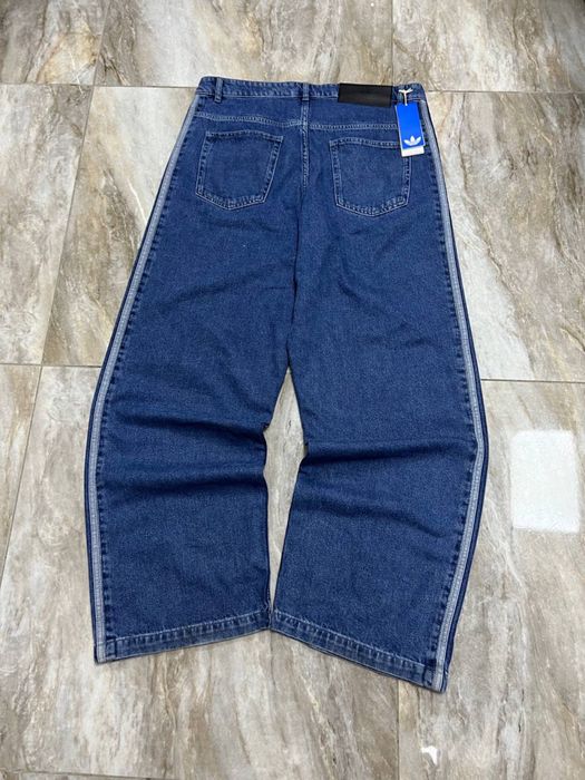Нові широкі джинси Adidas Baggy jeans three stripes широкие джинсы адидас бегги Y-3