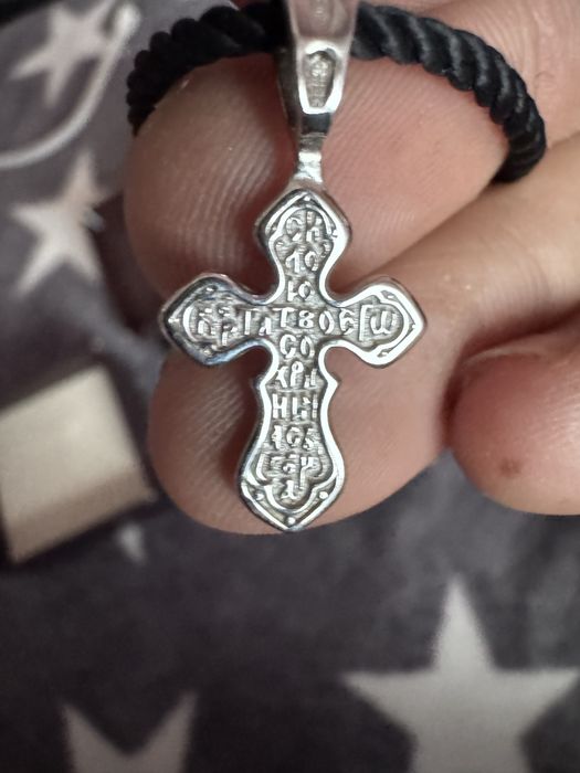 Хрестик срібло 925