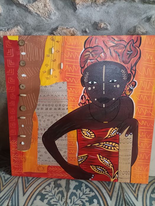 Quadro africano bom estado