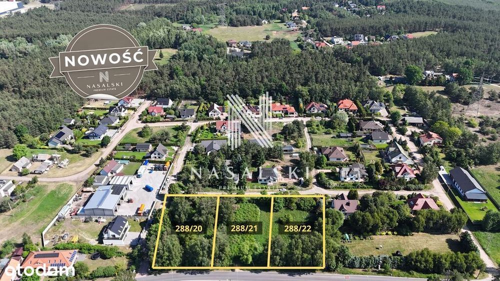 Działka 1574 m² mieszkalno-usługowa Przyłęki MPZP