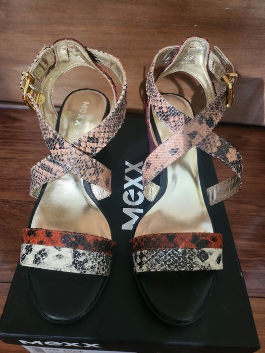 Sandały na słupku MEXX r 38 NOWE