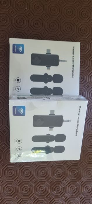 Microfone duplo sem fios... l