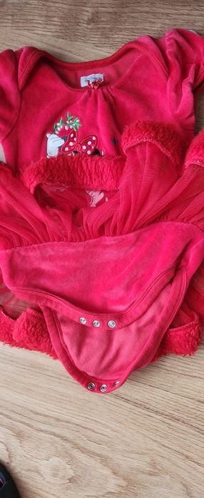 Body ze skrzydłami minnie mouse 12-18 m-c + grająca