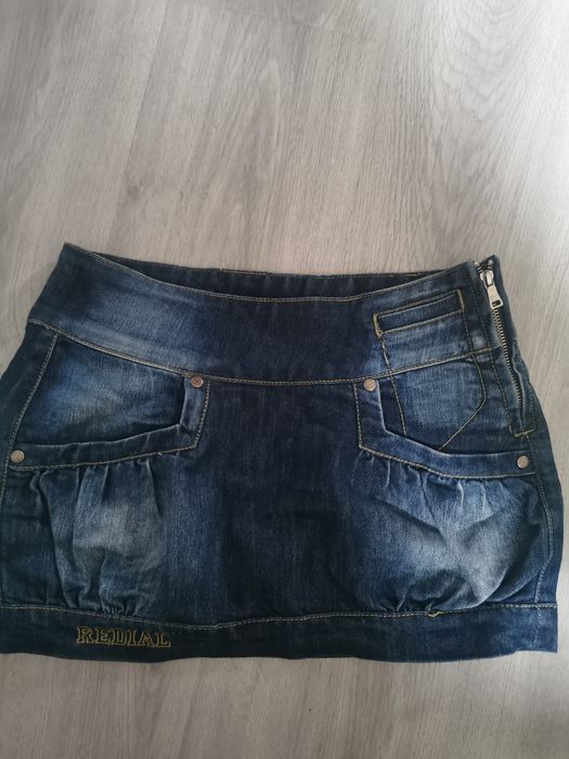 Dżinsowa mini spódniczka S