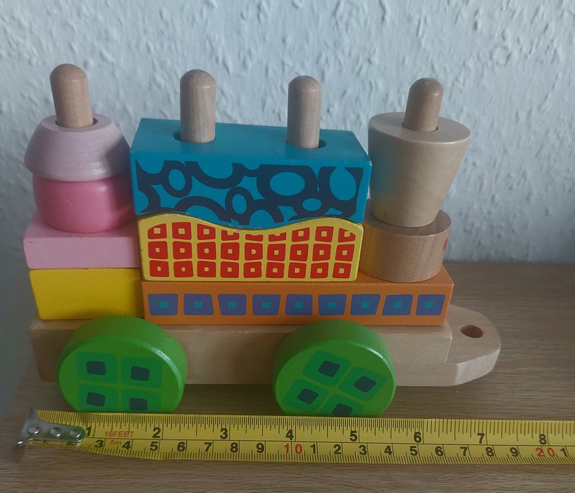 Дерев'яні машинки,трактор,потяг,пожежна