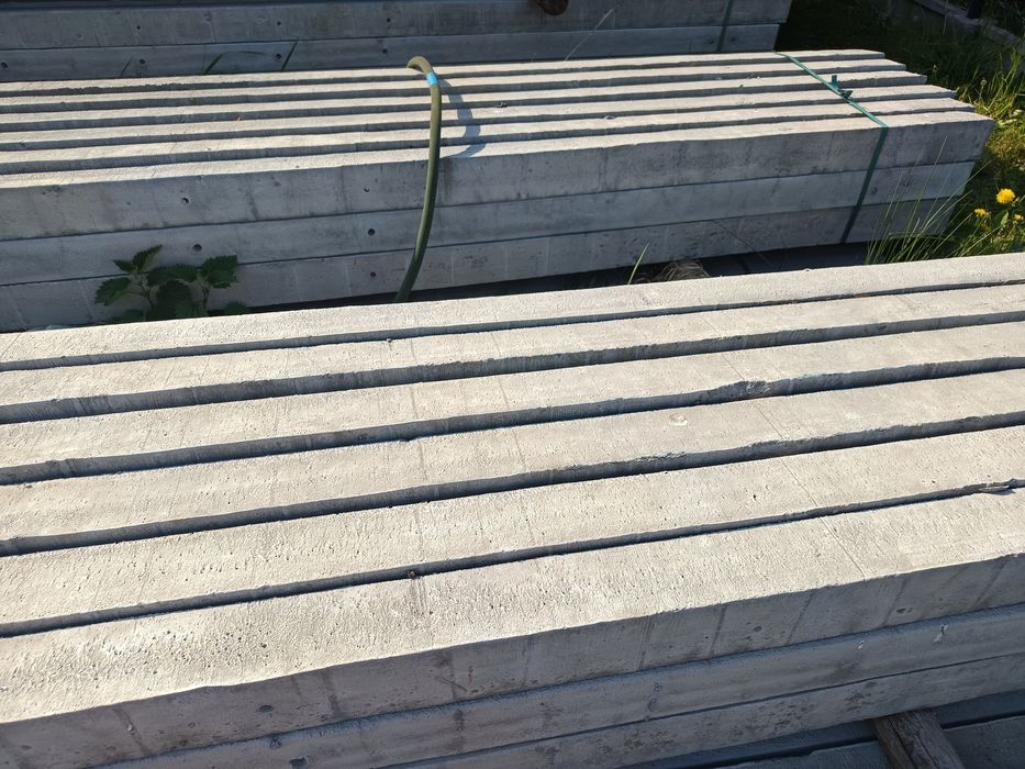 Słupy betonowe sadownicze 4 m,konstrukcja