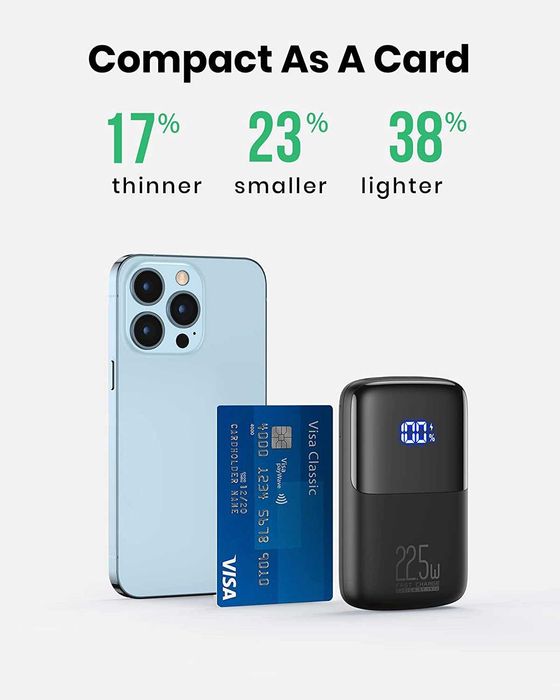 Iniu BI-B61 Powerbank 2x USB 10000mAh 22,5W LCD QC4.0 PD3.0 2 sztuki