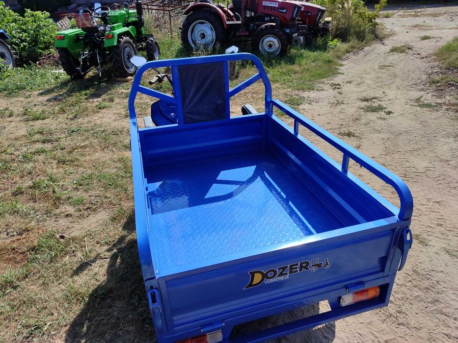 Грузовой Трицикл электрический Дозер 1200 ватт доставка без предоплаты