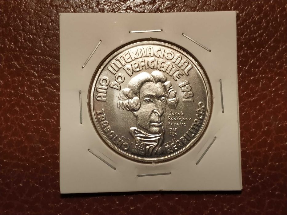 139 Portugal - 100 Escudos Coin from 1981, International Year of Disabled Persons