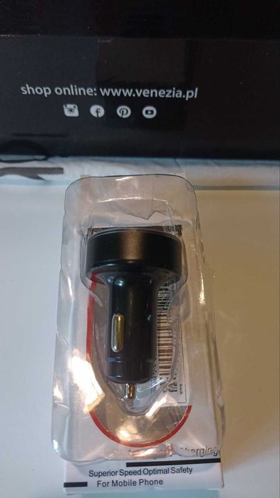 Ładowarka Samochodowa Szybka LED  5 gniazd