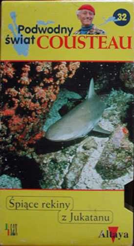 VHS REKIN Nurkowanie Śpiące rekiny z Jukatanu PODWODNY SWIAT COUSTEAU