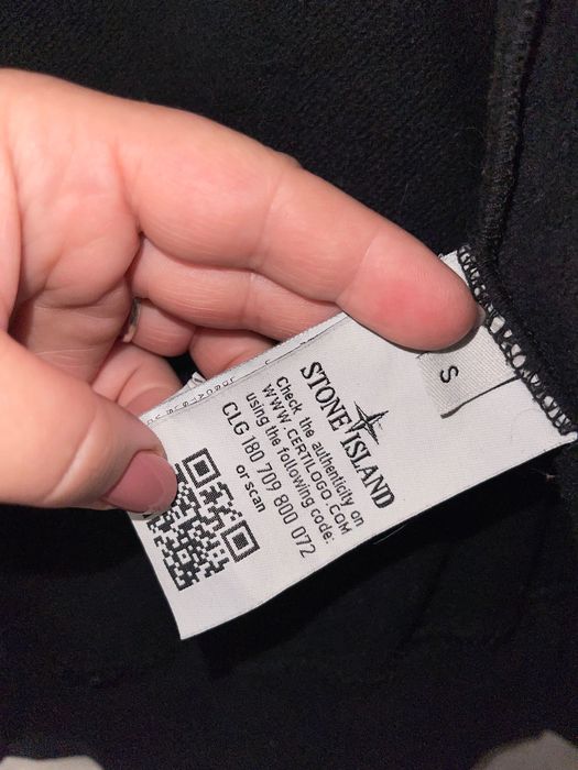 зіп-худі під бренд Stone Island чорного кольору без патча