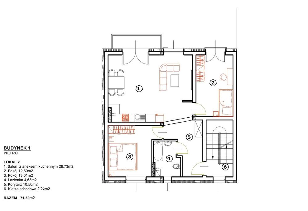 Marki Wilcza 2 poziomy 148 m² - podział na 2 lokale - Widok 4