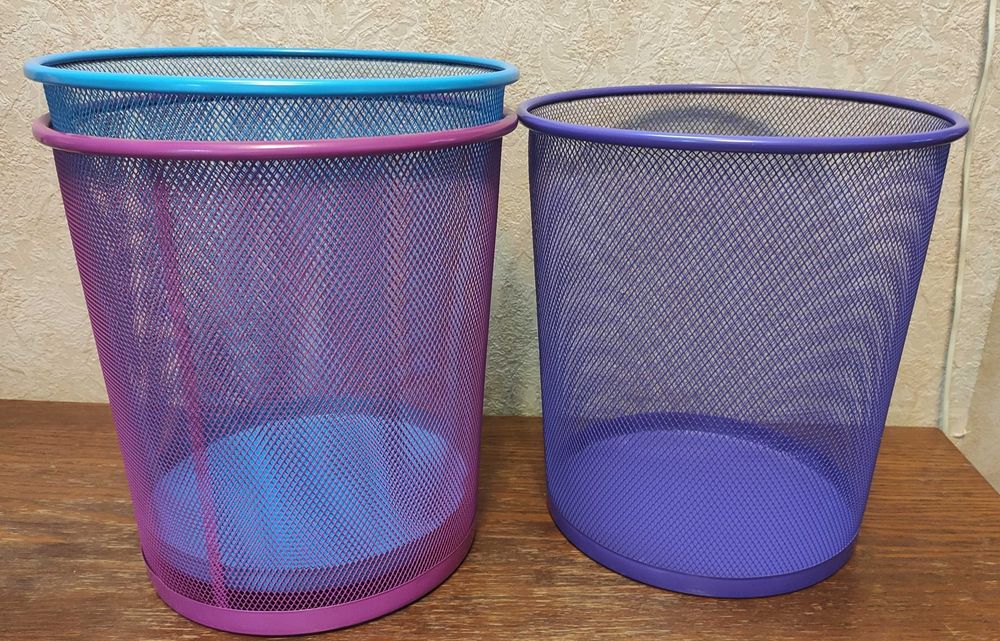 Кошик для паперу "Leader" металевий круглий 22х26,5х28см