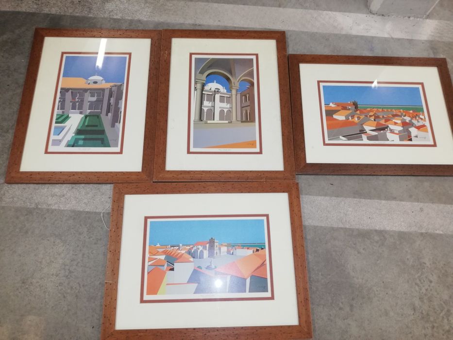 Quadros cidade de Faro em 3D pintado por José Branco
