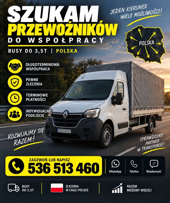 Przewoźnik z własnym busem do 3,5T