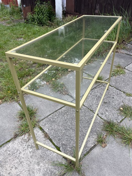 Konsola Stolik 35x100x80 cm złoty