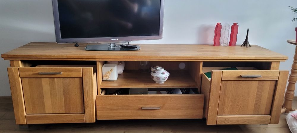 Komoda dębowa pod telewizor