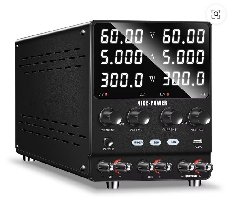 Лабораторний блок живлення Nice-Power SPS605-2KD (60V 5A, 2 канали)