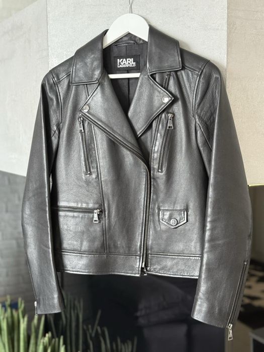 Кожаный пиджак Karl Lagerfeld Размер s-m