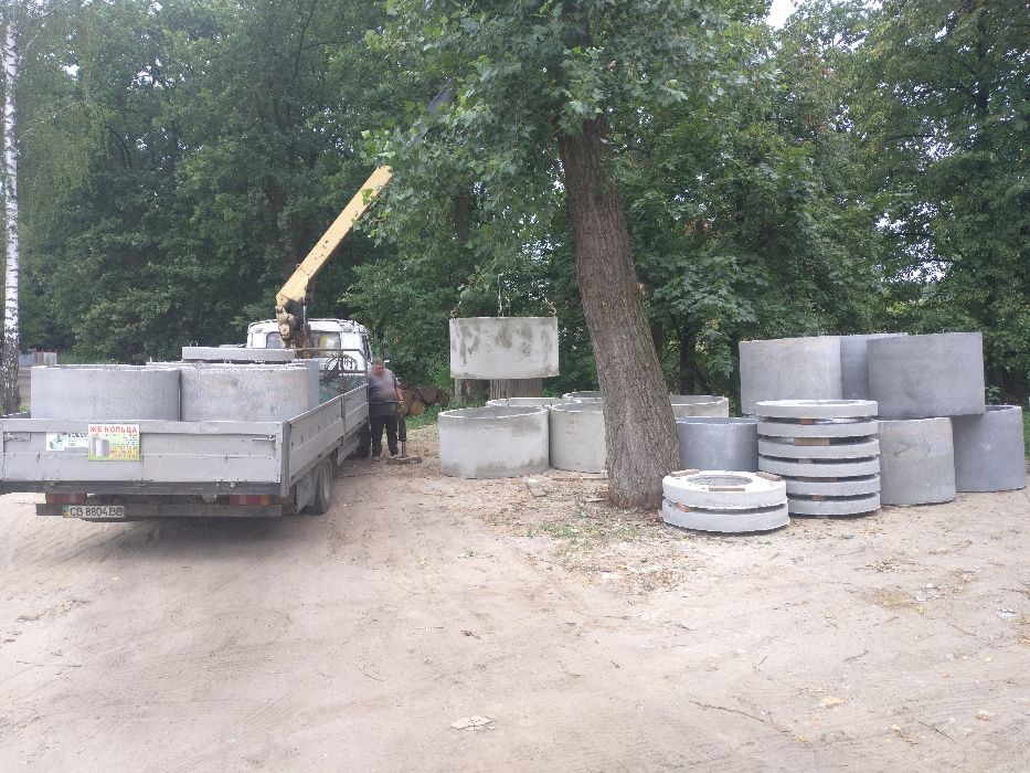 Бетонные кольца всех размеров для колодцев, канализации, скважин.