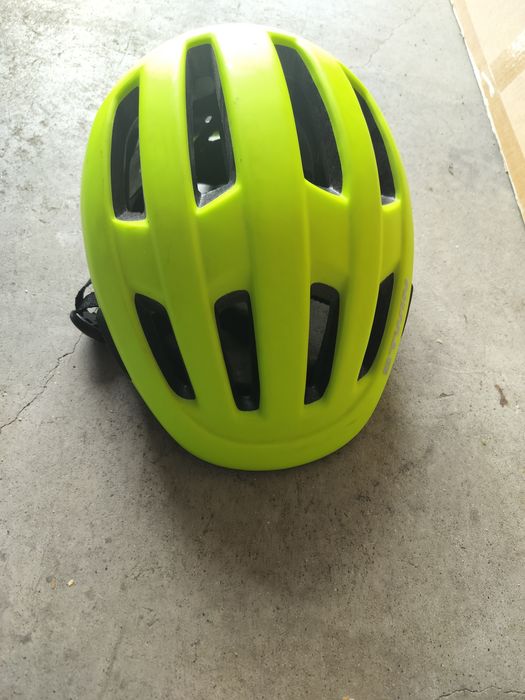 Capacete B'Twin Cidade 500 Amarelo Fluorescente