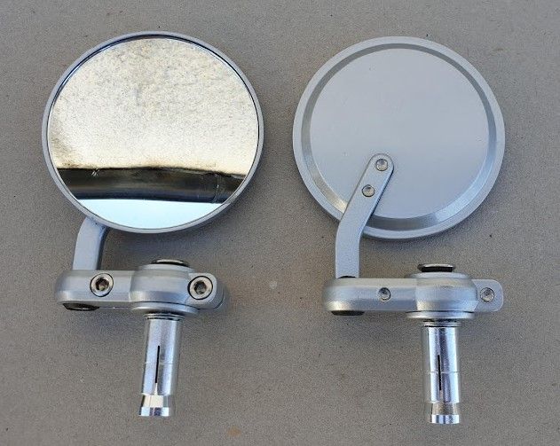 Espelhos Universais para Extremo do Guiador Café Racer