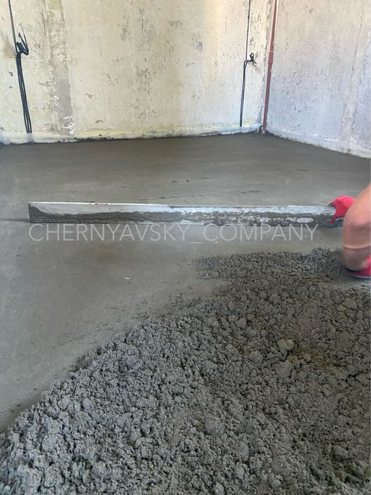 цементно піщана стяжка підлоги.