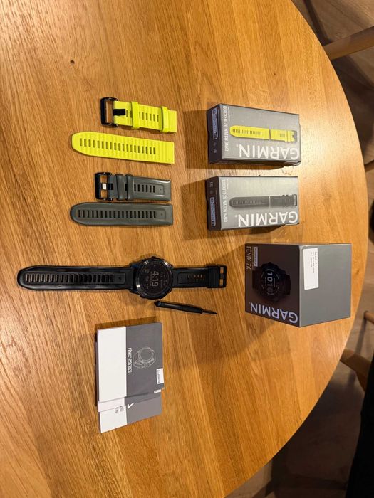Zegarek Garmin Fenix 7X Sapphire Solar | 2 Dodatkowe Paski | Szafirowe Szkło | Komplet