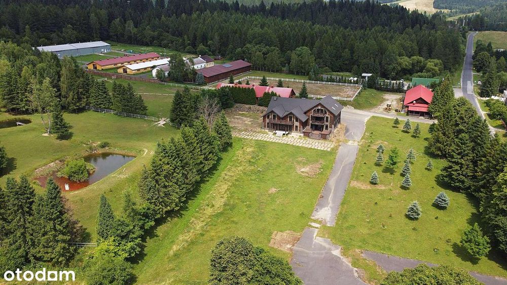 Posiadłość w Bieszczadch / 6 ha/ Dom, stajnia, stawy/ 4 305 000