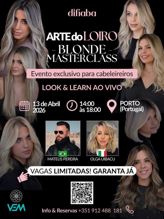 Evento para Cabelereiros PORTO (INÉDITO,EXCLUSIVO E GRATUITO)