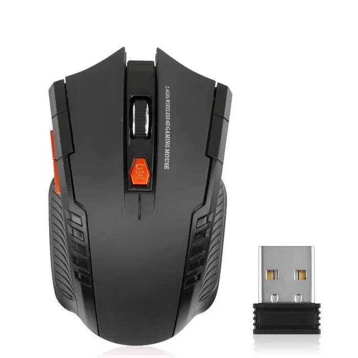 Rato Óptico Wireless 2.4G USB com 6 Botões Design Ergonómico Portátil NOVO