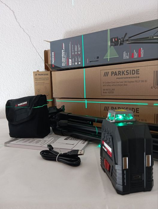 Лазерний рівень, Нівелір 360° PKLLP 360 B3,  PARKSIDE, парксайд, лазер