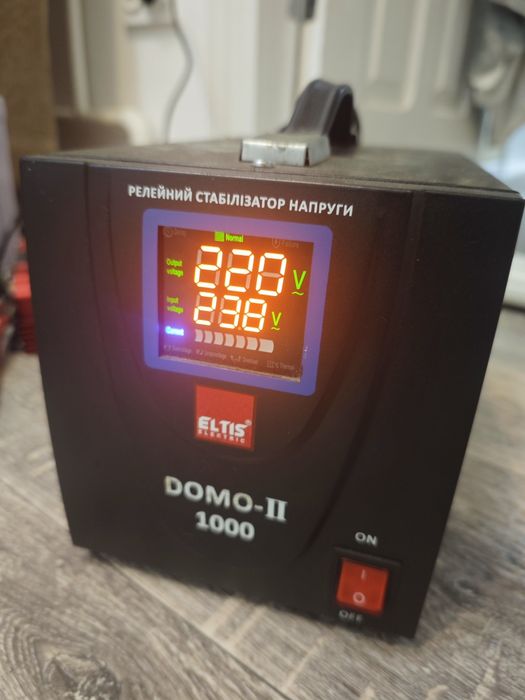 Стабілізатор напруги DOMO -II -1000VA LED цифр. 1кВА 1-фазний Eltis El