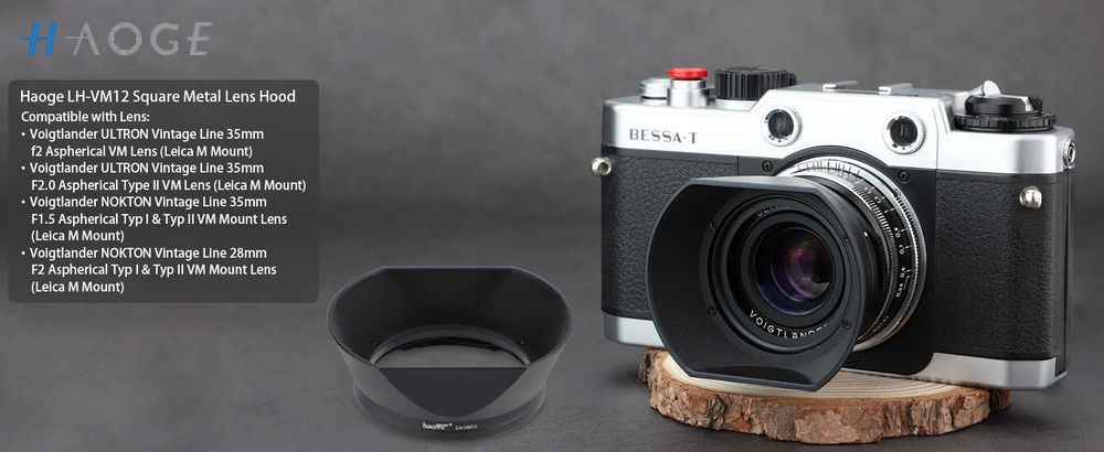Квадратная бленда Haoge LH-VM12 для объектива Voigtlander 35 mm