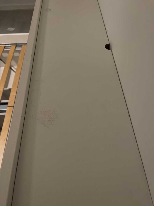 Cama casal BRIMNES com cabeceira e arrumação 160x200