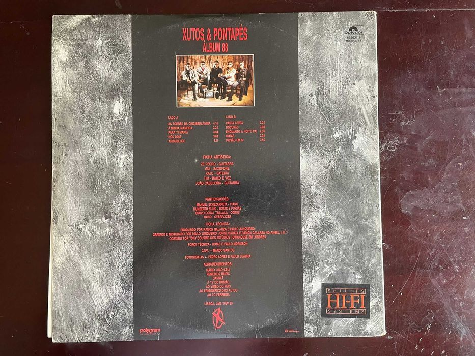 Xutos e Pontapés, 88 em Vinil